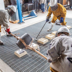 Art degree at Sheridan College teaches metal casting.