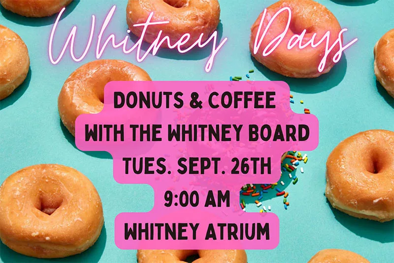 Whitney Days donuts and coffee event