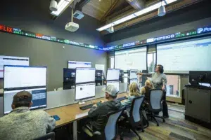 Agriculture business commodities trading room at Sheridan College