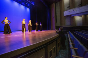 Sheridan College Dance rehearses in Kinnison Hall