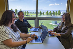 Student and instructors at Sheridan College