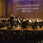 Photo of Sheridan College Symphony Band performing in Kinnison Hall