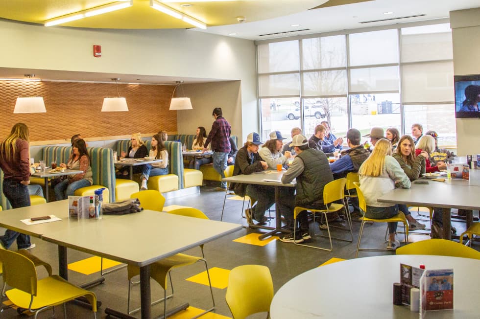 Sheridan College Thorne-Rider Campus Center dining hall.