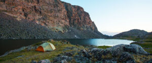 Tent camping in the bighorn mountains image