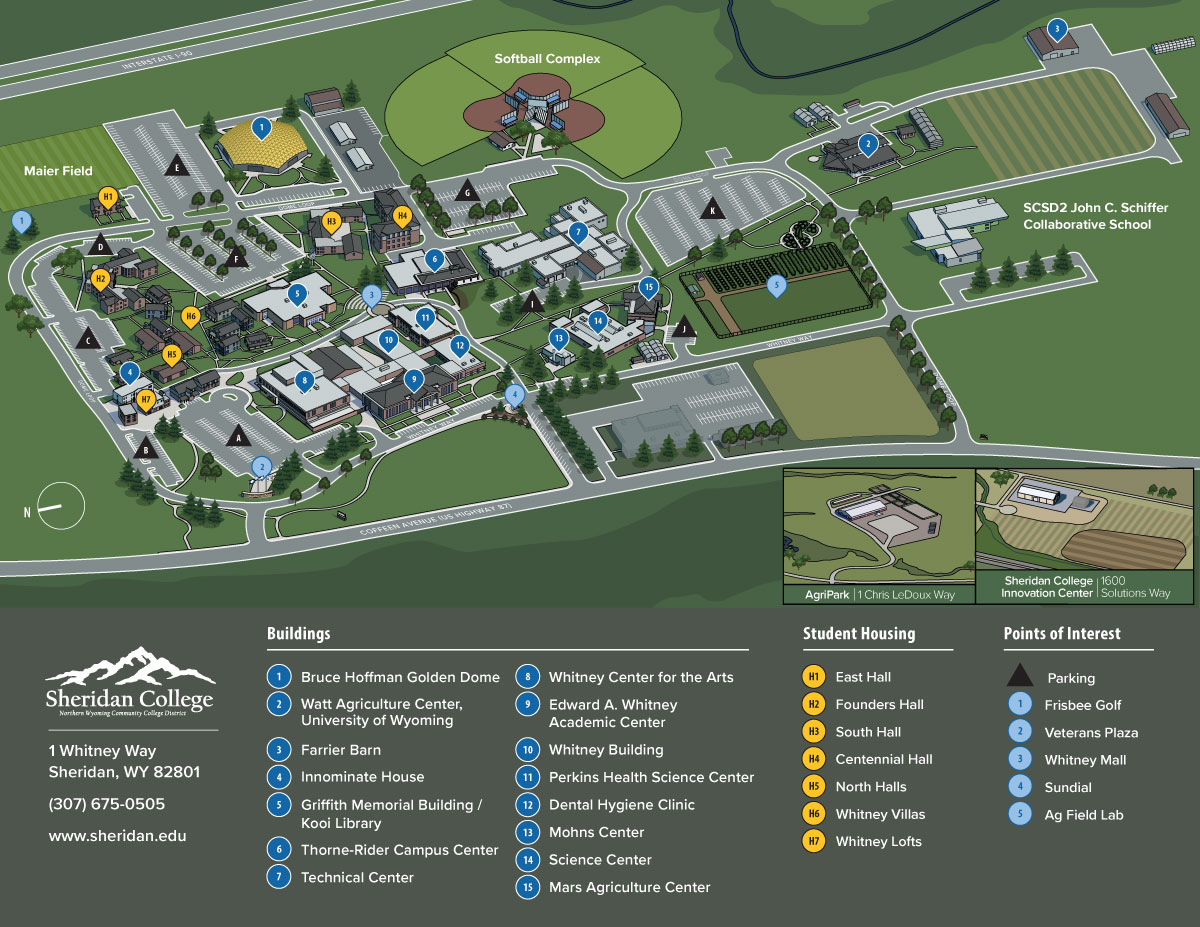 Sheridan College Campus Map image