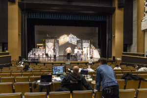 inside kinnison hall during the musical theater intensive