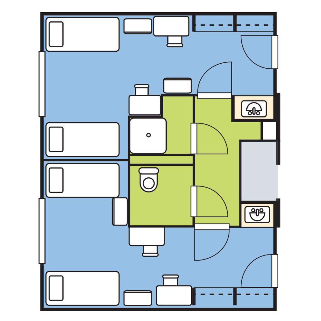 Sheridan College Residential Hall floor plan image.