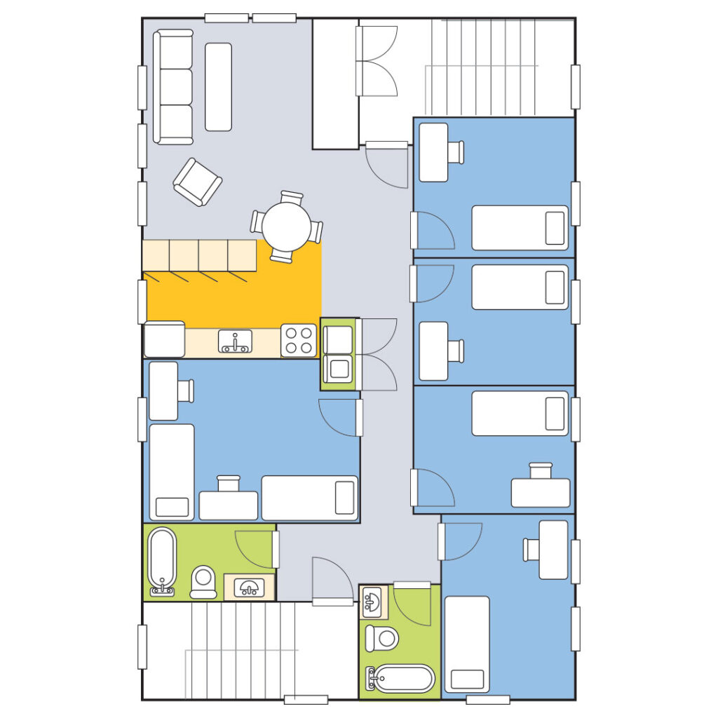 Sheridan College Villa loft floor plan image.
