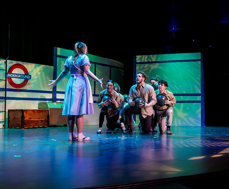 Sheridan College students in theatre production of Alice by Heart.