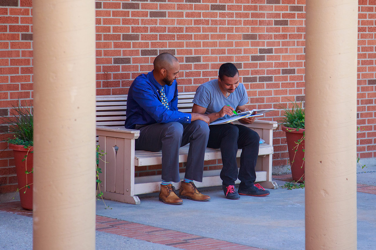 Sheridan College Instructor with Student.